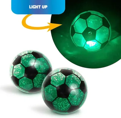 Productafbeelding van Trendhaus Handelsgesellschaft TAKE ACTION FB Lichtgewicht springballen voor voetbal, diameter 6,3 cm, set van 12