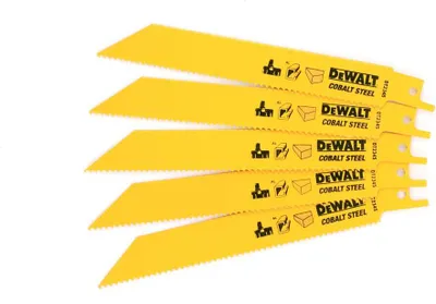 Produktbild von DeWALT DT2345-QZ, Jigsaw blade, Aluminium, Glasfaserverstärkter Kunststoff, Holz, Hochgeschwindigkeitsstahl (HSS), Schwarz, 15,2 cm, 2,5 mm