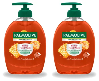 Obrázek produktu pro 2 kusy tekutého mýdla Palmolive Hygiene Plus Family pro ruce - 300 ml - výhodná balení