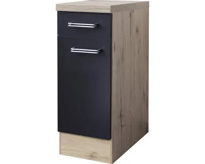 Obrázok produktu pre Kuchynská skrinka dolná s dvierkami Flex Well Santo šírka 30 cm antracit