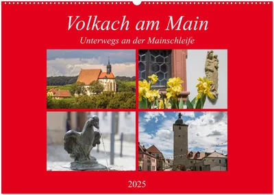 Produktbild von Volkach am Main (Wandkalender 2025 DIN A2 quer), CALVENDO Monatskalender