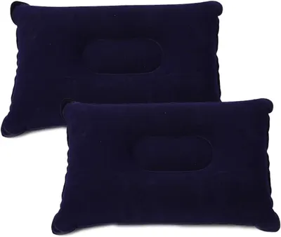 Produktbild von 2 aufblasbare Campingkissen 34×22 cm für Erwachsene/Kinder, für Reisen/Camping