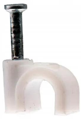 Immagine prodotto di Morsetto per cavo rotondo fi 5mm bianco 25 pezzi PAWBOL