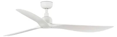 Image de Ventilateur de plafond à moteur DC avec télécommande pour l'extérieur Outwood Blanc / Blanc