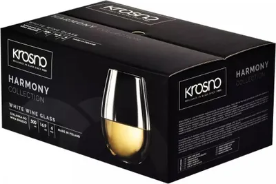 Produktbild von KROSNO Harmony Weißweingläser 500 ml Set mit 6 Stück