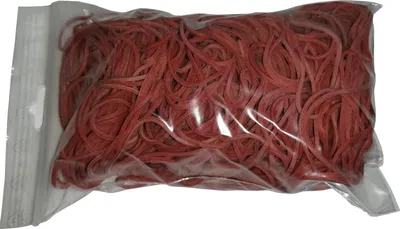 Produktbild von 100 g Gummiringe rot 50 mm Ø 1,2 x 1,2 mm breit