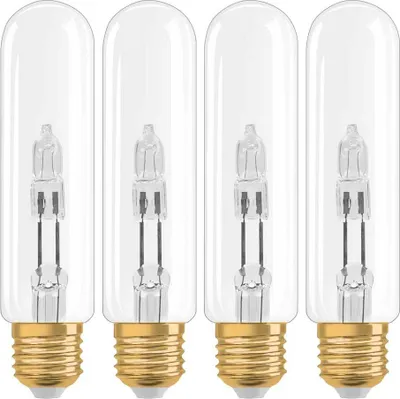 Produktbild von 4 x Osram Vintage Edition 1906 Halogen Leuchtmittel Röhre 20W = 25W E27 klar warmweiß dimmbar