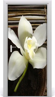 Produktbild von Tulup Türaufkleber 95x205 cm Dekorative Aufkleber Selbstklebend Wasserdichte Tapete Abnehmbar Schlafzimmer Wohnzimmer Wohnkultur - Orchidee