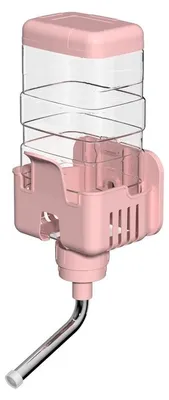 Produktbild von Kleintier Trinkflasche 750ml Käfig Wasserflasche auslaufsicher Edelstahl 360° drehbar Kaninchen Meerschweinchen Hamster Zubehör