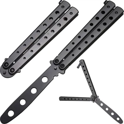 Obrázek produktu pro Verk 01555 Nůž Motýlek tréningový černý