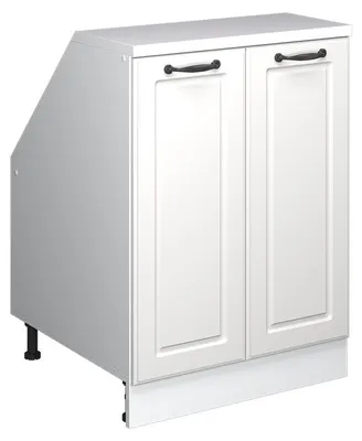 Produktbild von Dachschrägenschrank Vicco Rion Weiß Landhaus 60 x 81.6 cm mit 2 Türen, Schrankkorpus 60 cm Tiefe, Model 60233