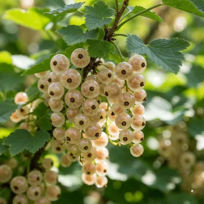 Productafbeelding van Witte bessenstruik, 'Witte Holländer' - 2 planten - Winterhard en meerjarig - Echte bessenvruchtstruiken uit Nederland - geen zaden, geen bollen, niet kunstmatig