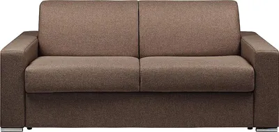 Produktbild von 3-Sitzer-Sofa im Express-Stil  – Farbe: Braun – Maße der Liegefläche: 140 cm – Matratze: 18 cm – CALITO