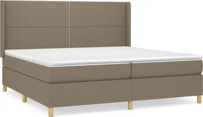 Produktbild von vidaXL Boxspringbett mit Matratze Taupe 200x200 cm Stoff