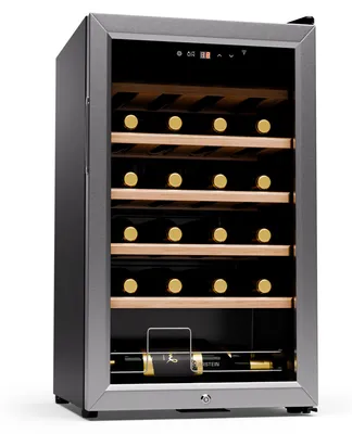 Image de Klarstein Cave a Vin, Caves à Vin de Conservation de 63L, Porte en Verre, Cave a Vins à Zone Unique, Bar Int/Ext, Frigo Vin, Armoire a Vin, Cave a Vin de Vieillissement, Cave à Vin 24 Bouteilles