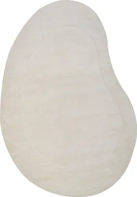 Zdjęcie produktu dla BELIANI Dywan beżowy z wiskozy 160 x 230 cm o nieregularnym kształcie nowoczesny