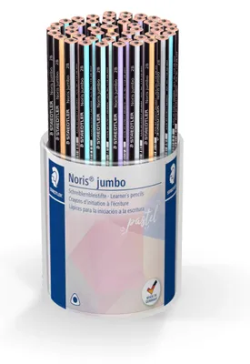 Produktbild von STAEDTLER Noris Jumbo 119 Bleistift Dreikant – 48 Stück, Pastell