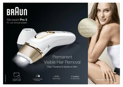 Immagine prodotto di Braun Silk expert Pro 5 PL5154 Epilatore A Luce Pulsata BiancoOro