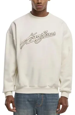 Produktbild von Karl Kani Herren Sweatshirt Jeans Oversized XXL weiß