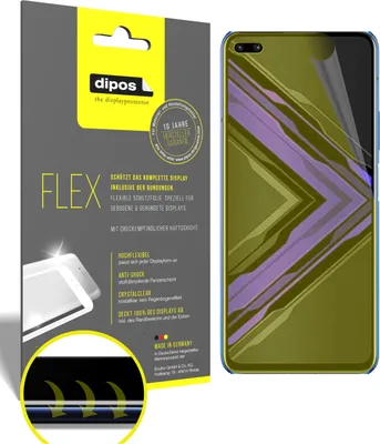 Produktbild von 3x Schutzfolie für Honor Play 4 Pro Folie, 100% Displayabdeckung, dipos Flex