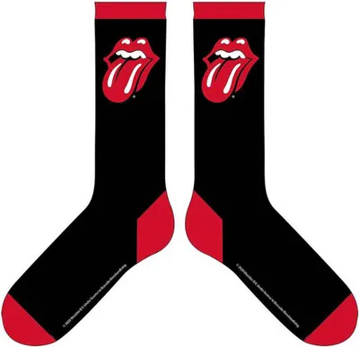 Image de Les Rolling Stones Classic Tongue Noir 40-45 Chaussettes