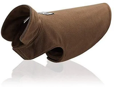 Obrázek produktu pro Zimní kabát pro psy, pletený svetr pro psy, mikina pro psy, zimní bunda pro psy, barva hnědá, velikost M