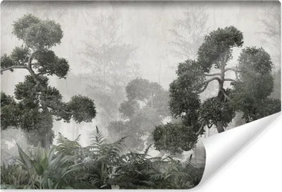 Produktbild von Muralo Vlies Fototapete BÄUME Blätter Pflanzen Natur Retro Stil 312 cm x 219 cm