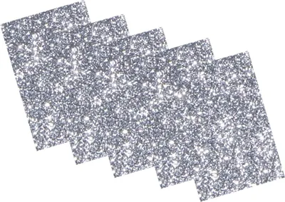 Immagine prodotto di folia 231960 folia Glitter-Moosgummi, 200 x 290 mm, 5 Blatt, silber