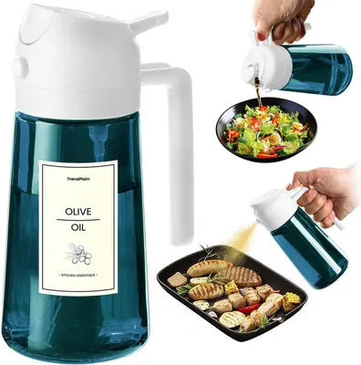 Produktbild von Ölspender 2-in-1 470 ml, Spray und Flasche, BPA-frei, für Salate