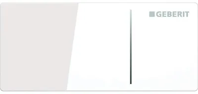 Bedienungsplatte Sigma 70, Glas weiß, Ersatzteil, 2 Spülmengen