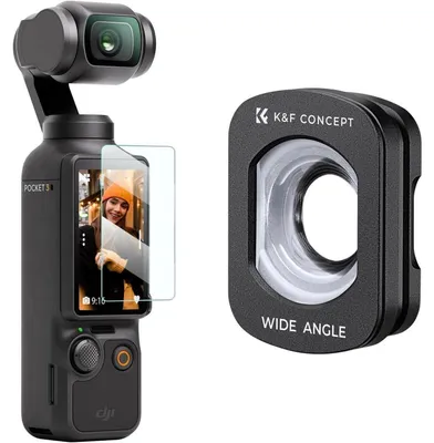 Produktbild von Weitwinkelobjektivfilter magnetisch für DJI Osmo Pocket 3 Aluminiumrahmen