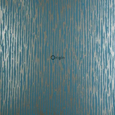Produktbild von Origin Wallcoverings Tapete Tarnmuster Petrolblau 52 cm x 10.05 m
