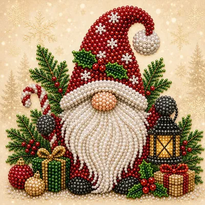 Produktbild von DIY 3D Christmas Diamond Painting 20 x 20 cm für Diamond Painting Erwachsene und Anfänger