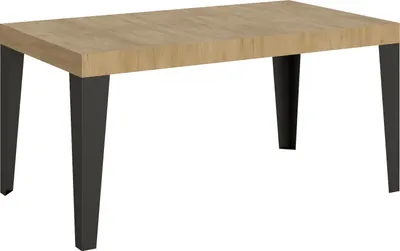 Produktbild von Ausziehbarer Tisch 90x160/264 cm Gestell Flame Oak Nature Anthrazit