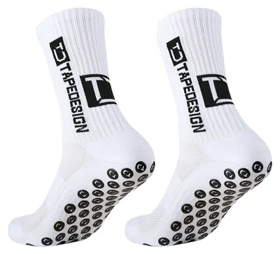 Produktbild von MKK Anti-Rutsch Sportsocke Herren Damen Senioren Rutschfest Slipper Socken Grip Trainingssocke für Fußball Basketball Gym Yoga-weiß(1-Paare)