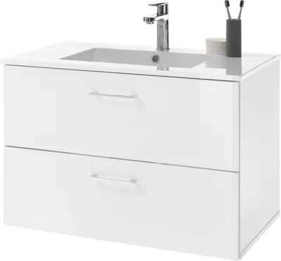Produktbild von Waschtisch-Set >Bella< in Weiß - 81x55x47cm (BxHxT)