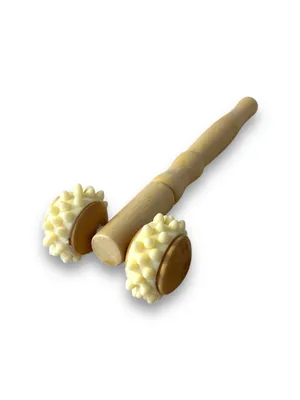 Massageroller aus Buchenholz