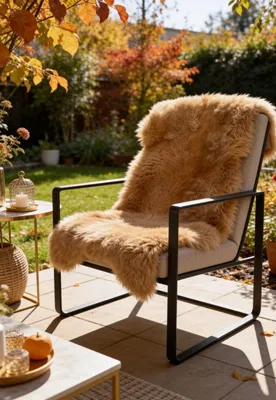 Produktbild von Lammfell Merino Cappuccino - Größe: 110-120