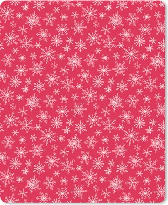 Produktbild von MuchoWow® Mauspad Mousepad Schneeflocke - Rot - Weiß - Design 30x40 cm - Mousepads - Maus Mat - Pad - Mausunterlage - Mausmatten