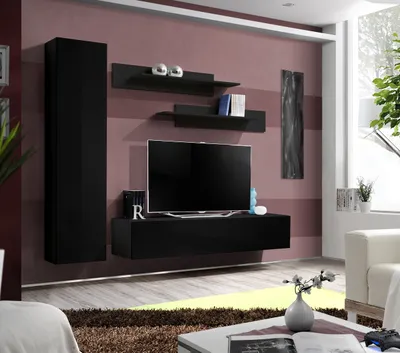 Produktbild von Wohnzimmerwand FREYA 1 – schwarz