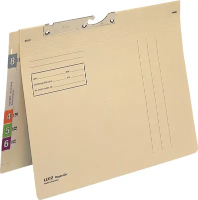 Produktbild von Pendelhefter Orgacolor A4 Amtsheftung chamois Packung mit 50 Stück
