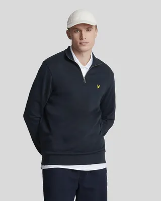 Immagine prodotto di lyle and scott 1874 felpa uomo lyle and scott 1874 ml2022v loopback quarter zip sweat z271 dark navy