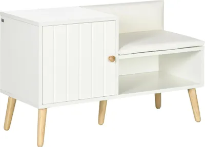Obrázek produktu pro Lavice na boty - Lavice do předsíně - Otevřený úložný prostor - Na 4 páry bot - 80 × 33 × 49 cm - Nutná montáž