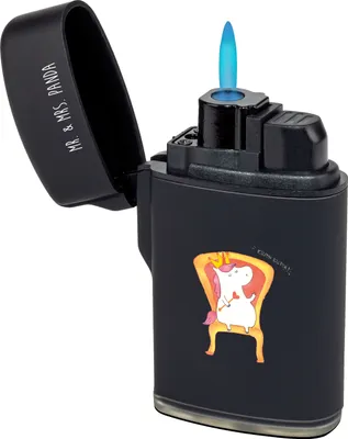 Produktbild von Mr. & Mrs. Panda Feuerzeug Einhorn König - Schwarz - Geschenk, anzünder, Kaiser, gas, sturmfeuerzeug, Prinzessin, Krone, Bundeskanzler, Unicorn, Gasfeuerzeug, Präsident