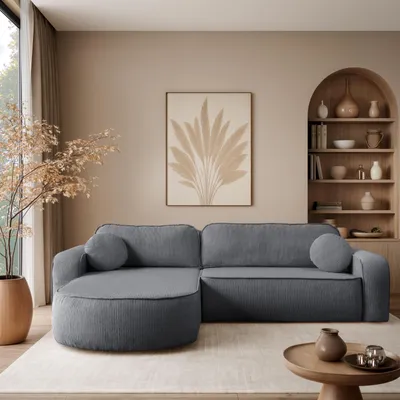Produktbild von Ecksofa VENUS mit Schlaffunktion und Bettkasten Poso 60