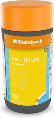 Produktbild von Steinbach | Poolpflege pH+(plus) Granulat | 1 kg | zur optimalen pH-Wert-Einstellung | effiziente Wasserpflege | einfache Anwendung #1