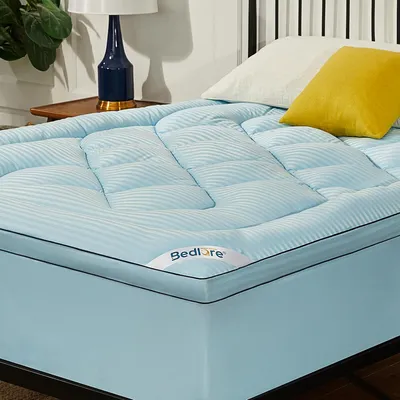 Productafbeelding van Overige matrasbeschermer: Topper, 160 x 200 cm. Gesteepte, zachte en ademende matrasbeschermer, gecertificeerd volgens , matrasbeschermer