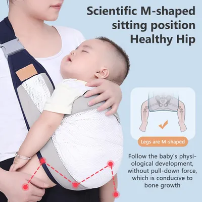 Produktbild von Babytrage, verstellbarer 3D-Wickel mit dicken Schultergurten für Neugeborene