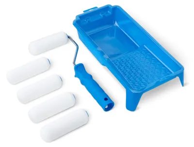 Productafbeelding van A. Basis set schuimstofverfrollers, 10,2 cm rollers, 8 stuks