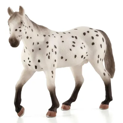Obrázok produktu pre Mojo Fun Appaloosa Stallion, 3 rok / roky, HORSE WORLD, Biela, Čierna, Polyvinylchlorid (PVC)